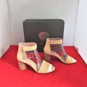 Vince Camuto Tan Braided Strap Women's Heels